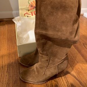 Cognac/dirty suede Yannick boot size 37